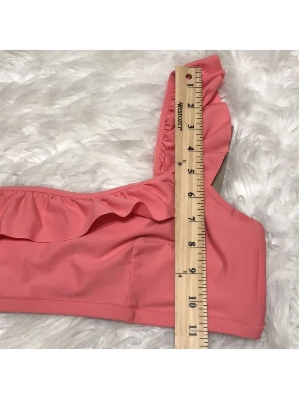 NWT J. Crew Ruffled Bikini Top Sz X-Large